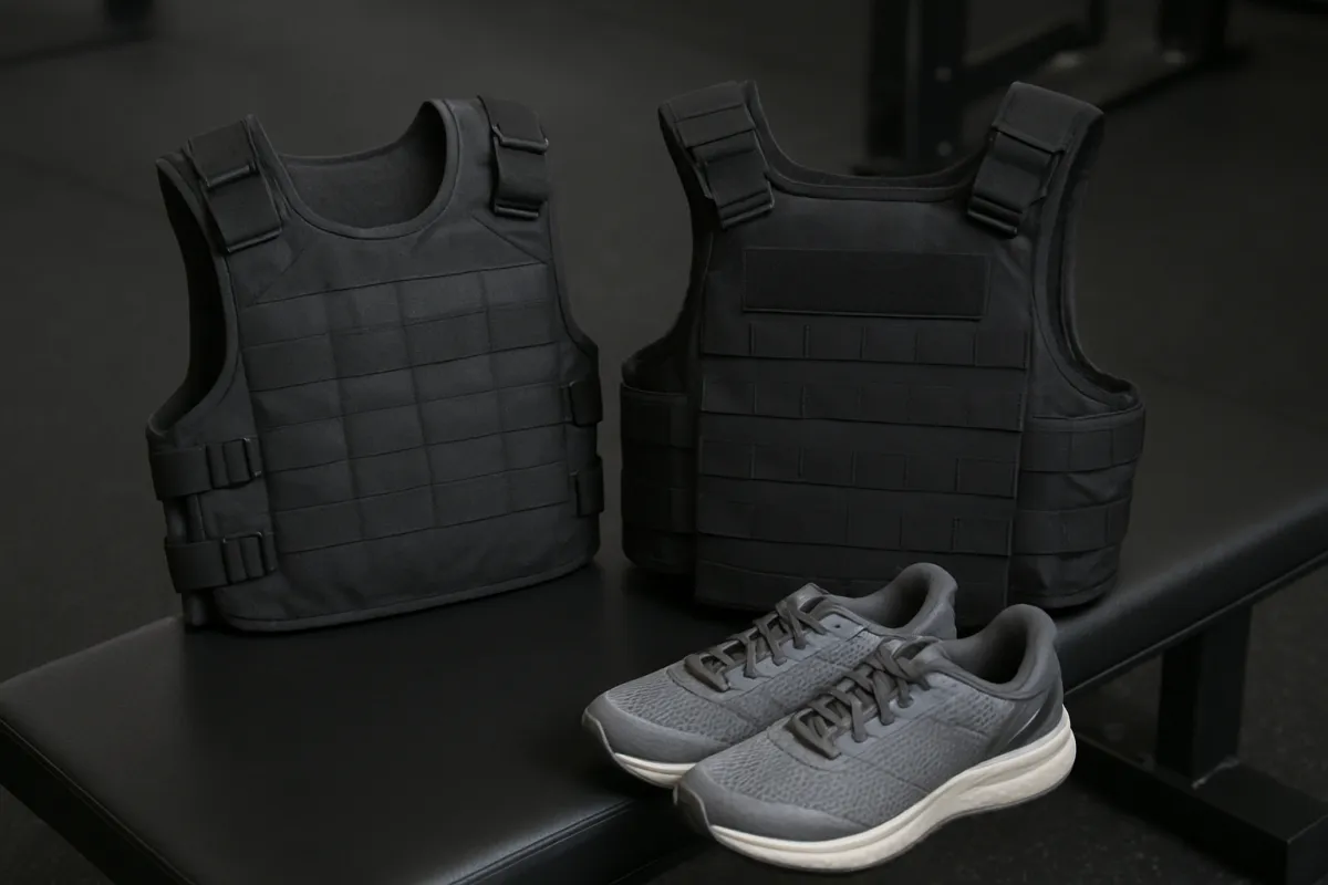 Comparison of a soft weighted vest and a structured plate carrier
