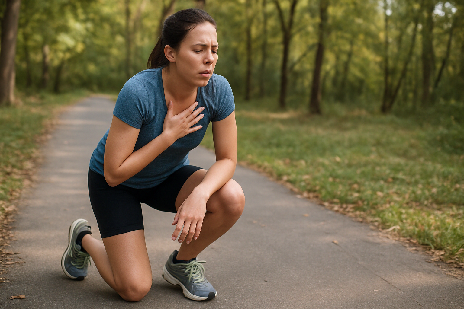 Beginner runner using a walking recovery break during endurance training